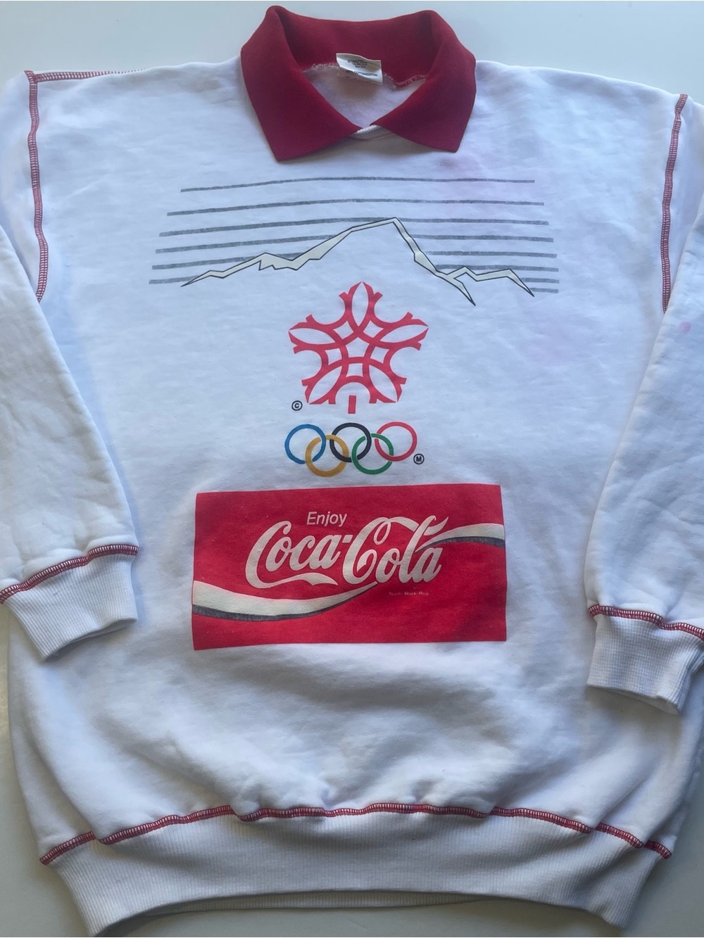 Vintage 1988 Calgary Olympics Coca Cola Sweatshirt Large Stanfield’s